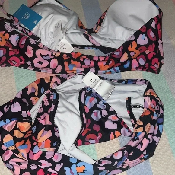 Cupshe Pink and Orange Bikini High-Waisted Swimwear - Picture 5 of 7